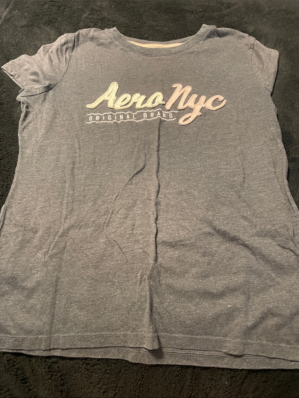 Aeropostale Classic Crew Heather Charcoal Tee